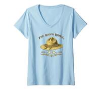 Femme Teddy Roosevelt Rough Rider T-Shirt avec Col en V
