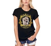 Femme Tee-Shirt Bio Chien Cairn Terrier - Moment I Saw You I Loved You Chiot - Cairn Terrier Dog - Moment I Saw You I Loved You Puppy - T-Shirt Graphique Éco-Responsable Vintage Cadeau Nouveauté