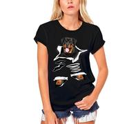 Femme Tee-Shirt Bio Chien Rottweiler - Rottweiler Dog - T-Shirt Graphique Éco-Responsable Vintage Cadeau Nouveauté