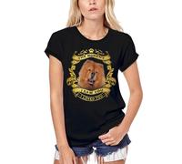 Femme Tee-Shirt Bio Chow Chow Dog - Moment I Saw You I Loved You Chiot - Chow Chow Dog - Moment I Saw You I Loved You Puppy - T-Shirt Graphique Éco-Responsable Vintage Cadeau Nouveauté