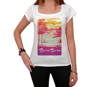 Femme Tee-Shirt Bora Bora : Évasion Au Paradis - Bora Bora Escape to Paradise - T-Shirt Graphique Éco-Responsable Vintage Cadeau Nouveauté Blanc L