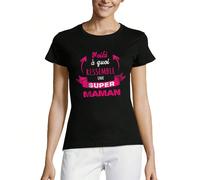 Femme Tee-Shirt Col Rond Voilà À Quoi Ressemble Une Super Maman T-Shirt Graphique Éco-Responsable Vintage Cadeau Nouveauté Conception Inspirante - Portez un hommage vibrant à toutes les super mamans a