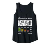 Femme Tee Shirt Femme Assistante maternelle Cadeau Humoristique Débardeur