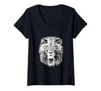 Femme Tee Shirt Jésus est Mon Tee Shirt Super héros T-Shirt avec Col en V