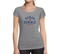 Femme Tee-Shirt Maman Géniale (Tout Simplement) T-Shirt Graphique Éco-Responsable Vintage Cadeau Nouveauté