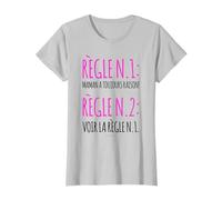 Femme Tee Shirt Maman Humour - Règle - T-shirt Femme Humoristique T-Shirt