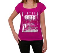 Femme Tee-Shirt Pièces Originales Vieillies À La Perfection 1946 - Original Parts Aged To Perfection 1946 - 78 Ans T-Shirt Graphique Idée Cadeau 78e Anniversaire Vintage Année 1946 Nouveauté