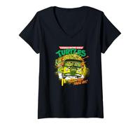 Femme Teenage Mutant Ninja Turtles Get Your Shell on Van T-Shirt avec Col en V
