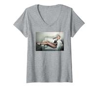Femme Télévision de télé-réalité Amber Rose RuPaul's Drag Race Michael Grecco T-Shirt avec Col en V