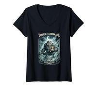 Femme Temple du Singe de Fer : la légende de Punch Fantasy Warrior T-Shirt avec Col en V
