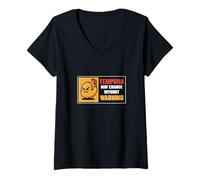 Femme Tempura Peut Changer sans préavis Amateur de Cuisine Japonaise drôle T-Shirt avec Col en V