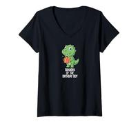 Femme Tenue de fête d'anniversaire pour Grand-père - Dinosaure Squad - Grand-père T-Shirt avec Col en V