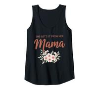Femme Tenue Florale Assortie « She Gets It from Her Mama » Débardeur