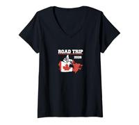 Femme Tenue Road Trip Canada 2026 | T-Shirt avec Col en V