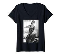 Femme Terminator 2 Sarah Connor Recharger le fusil T-Shirt avec Col en V