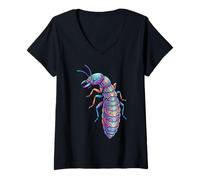 Femme Termite Insecte Amoureux Entomologie Nature Insecte Insecte T-Shirt avec Col en V