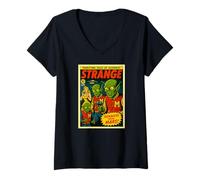 Femme Terrifying Tales Of Suspense Teenagers From Mars T-Shirt avec Col en V
