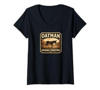 Femme Territoire d'Oatman Arizona T-Shirt avec Col en V