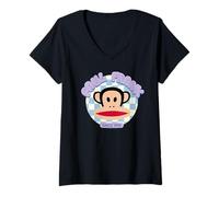 Femme Texte à bulles de Paul Frank Julius depuis 1995 T-Shirt avec Col en V