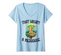 Femme That Wasn't A Microdose Funny Magic Psilocybine Champignon T-Shirt avec Col en V