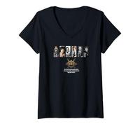 Femme The 27 Club_007 T-Shirt avec Col en V