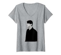 Femme The Afghan Whigs Chanteur Greg Dulli Photo par Andy Willsher T-Shirt avec Col en V