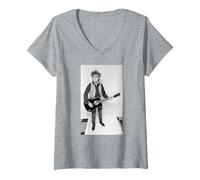 Femme The Alarm Lead Déclaration de Mike Peters par Virginia Turbett T-Shirt avec Col en V