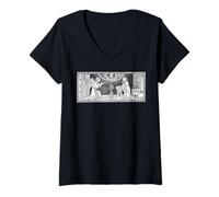 Femme The Annonciation Art Mère Marie St Gabriel Missale catholique T-Shirt avec Col en V