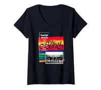 Femme The Band Stage Fright Photo par Elliott Landy T-Shirt avec Col en V