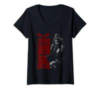 Femme The Batman Vengeance Pose T-Shirt avec Col en V