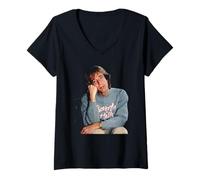 Femme The Bee Gees Robin Gibb par Virginia Turbett T-Shirt avec Col en V