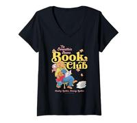 Femme The Berenstain Bears Book Club Reading Together Vintage T-Shirt avec Col en V