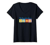 Femme The Berenstain Bears Pop Art Characters Vintage Book T-Shirt avec Col en V