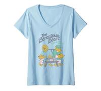 Femme The Berenstain Bears Say Good Night Family Vintage Book T-Shirt avec Col en V