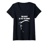 Femme The Best is Yet to Come: Trump Quote USA 2024 T-Shirt avec Col en V