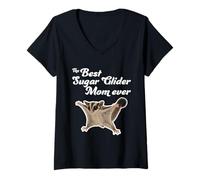 Femme The Best Sugar Glider Mom Ever - Sugar Gliders T-Shirt avec Col en V