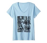 Femme The Boys Family Values Homelander & Soldier Boy TV Show T-Shirt avec Col en V