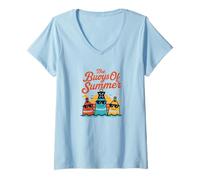 Femme The Buoys Of Summer Summer Beach Pun amusant jeu de mots T-Shirt avec Col en V