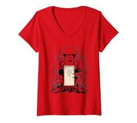 Femme The Conjuring Last Rites Annabelle Door T-Shirt avec Col en V