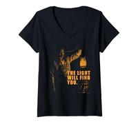 Femme The Conjuring Last Rites The Light Will Find You T-Shirt avec Col en V