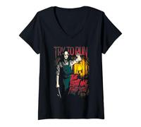 Femme The Conjuring Last Rites Try to Run T-Shirt avec Col en V