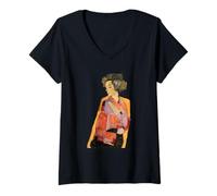 Femme The Daydreamer (Gerti Schiele) par Egon Schiele (1911) T-Shirt avec Col en V