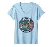 Femme The Debuggers Squad Goals | Codage Amusant T-Shirt avec Col en V