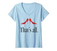 Femme The Devil Wears Prada 2 That's All Red High Heel Pitchfork T-Shirt avec Col en V