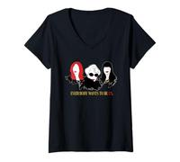 Femme The Devil Wears Prada Miranda Everybody Wants to Be Us Quote T-Shirt avec Col en V