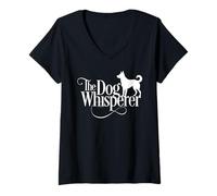 Femme The Dog Whisperer - Amusant pour Les Chiots T-Shirt avec Col en V