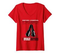 Femme The Everly Brothers Empire Liverpool Étui pour Guitare T-Shirt avec Col en V