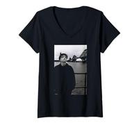 Femme The Fall Mark E Smith Photo par AJ Barratt T-Shirt avec Col en V