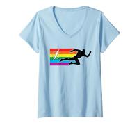 Femme The Flash Pride Logo T-Shirt avec Col en V