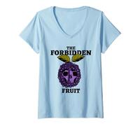 Femme The Forbidden Fruit (Graphique) T-Shirt avec Col en V
